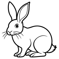 vector illustration of a rabbit