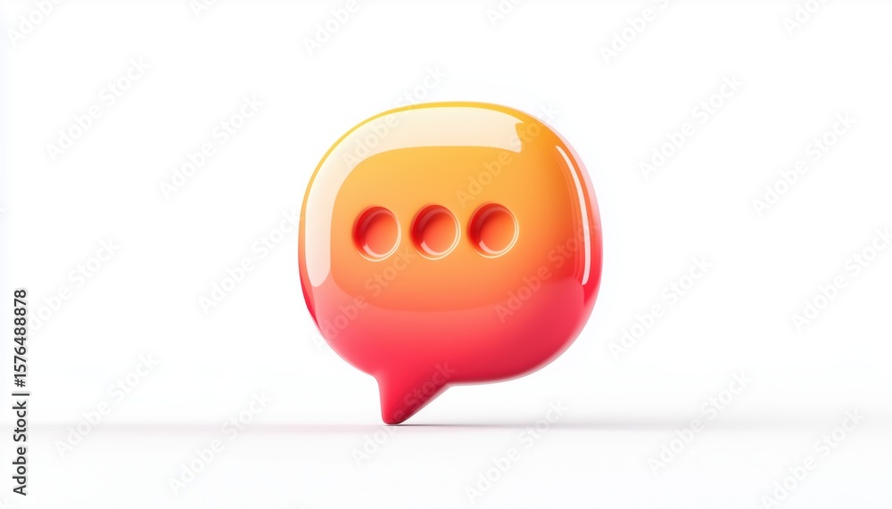Poster communicate with style: designing a message-driven chat bubble logo with eye-catching lettering and 