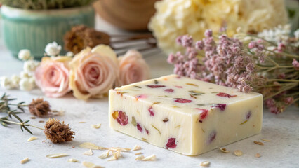 handmade soap and lavender