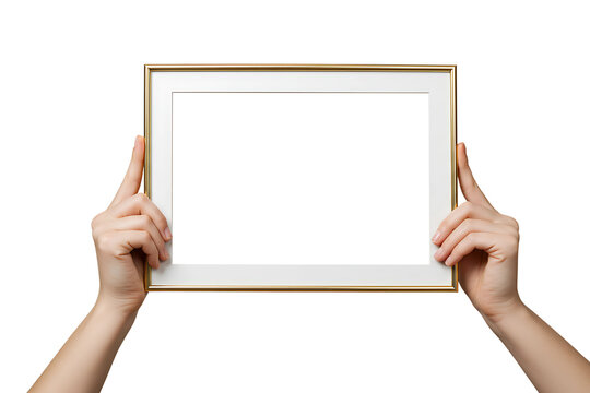 Empty Black Photo Frame Display: Add Your Image Here