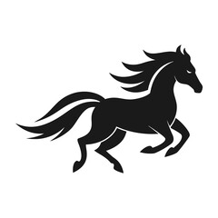 horse silhouette vector
