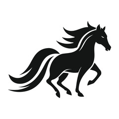 horse silhouette vector illustration