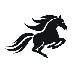 horse silhouette vector