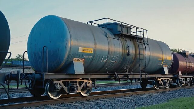 Jerrycan train that transports fuel.