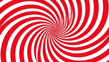 Red and white spiral design