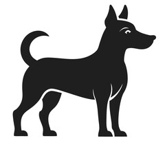 Walking Dog Silhouette – Pet Outline Art