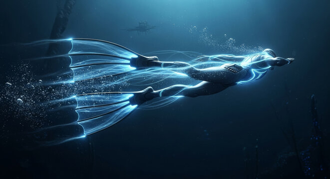 Bio-Luminescent Racing Fins