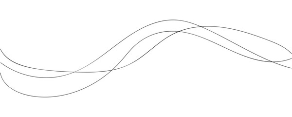 Thin line wavy abstract vector background. Curve wave seamless pattern, Vector illustration. 
