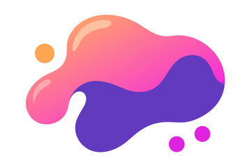 Soft Blending Liquid Shape Blobs with a Gradient