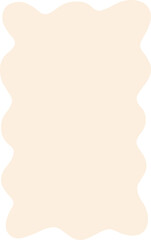Freeform Cream Rectangle With Curved Edges
