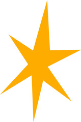 Obraz premium Radiating Starburst Silhouette With Side Flares