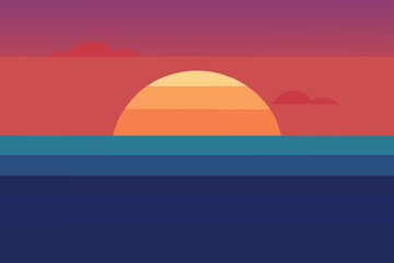 Golden desert and ocean sunsets paint the sky with vibrant orange, red, and yellow hues, highlighting the serene nature of summer travel landscapes