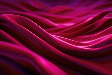 Fototapeta premium Flowing Red Fabric Texture