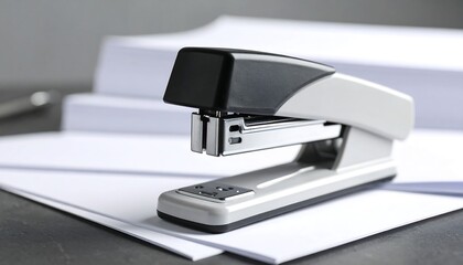 Stapler on papers