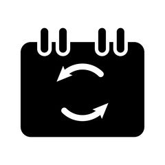 monthly subscription auto-renewal icon vector illustration, pictogram isolated on white background. color editable
