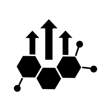 Human growth hormone, HGH line icon  vector illustration, pictogram isolated on white background. color editable

