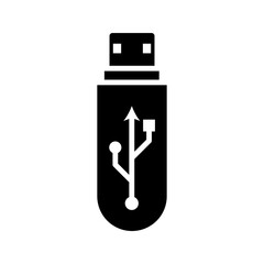 Vector usb flash drive vector icon  vector illustration, pictogram isolated on white background. color editable
