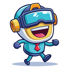 Fototapeta premium Robot Walking Forward