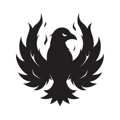 Raven Surrounded By Dark Flames