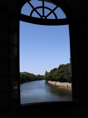 view from the window on the Cher river 