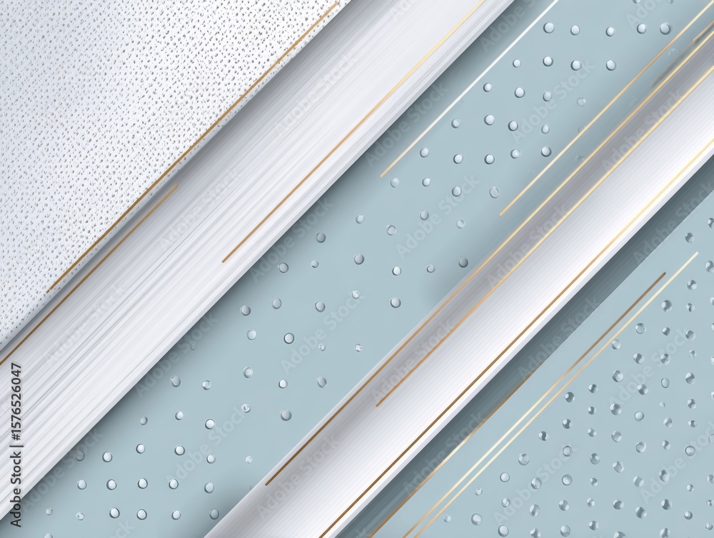 Poster colored panels of perforated plastic form an abstract geometric pattern in this business background