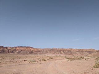 Wadi Rum Desert, Jordan. The red desert and Jabal Al Qattar mountain.Where some famous movies where shot,Star Wars,Lawrence of Arabia.