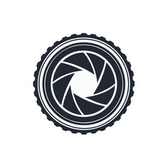 Camera Lens Aperture Icon Photography Equipment Optical Tool Shutter Design