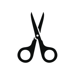 Open Scissors Illustration Isolated on White Ready to Cut and Trim