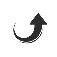 Upward Trending Arrow Icon Design Showing Progress and Direction for Business