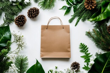 Crafting a Festive Gift Arrangement With Natural Elements and Neutral Tones