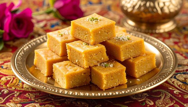 Tamil Nadu Mysore Pak with Ghee Shine