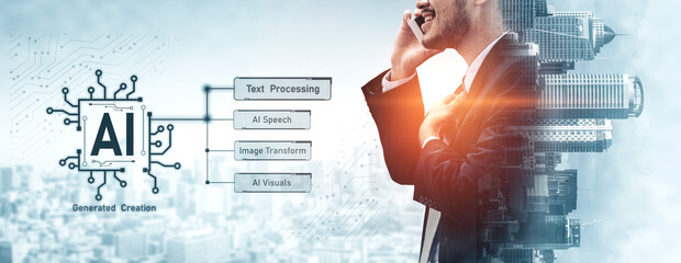AI assistant with LLM, big data, machine learning, and generative AI powers prompt engineering and...