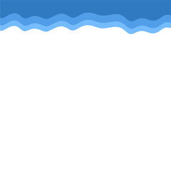 Drak Blue Melting Banner Top Page Edge Shape