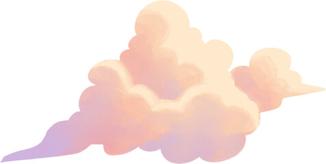 Sunset Cloud Watercolor