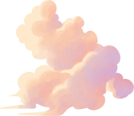 Sunset Cloudscape Watercolor