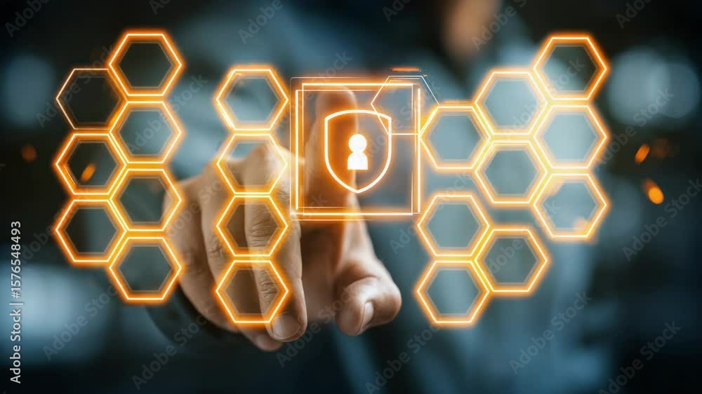 Poster exploring digital security with innovative technology tools