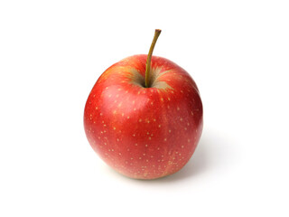 One fresh red apple isolated on white