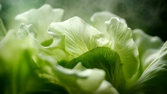 Close-up of lettuce leaves