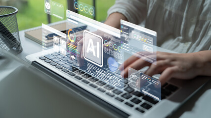 AI assistant with LLM, big data, machine learning, and generative AI powers prompt engineering and...
