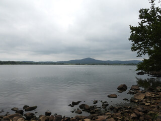 The natural beauty of the Middle Creek Wildlife Management Area, during a stormy summer day, Lancaster County, Pennsylvania