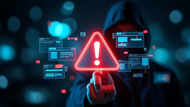 Cybersecurity Threat: A Digital Warning System Against Online Dangers, Alerting Users to Malware and Phishing Attempts