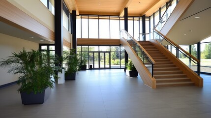 Obraz premium Modern building lobby interior design