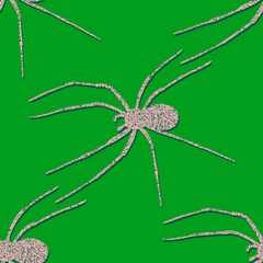 Cartoon monsters seamless Halloween spider pattern for wallpaper and fabrics and textiles and packaging and linens