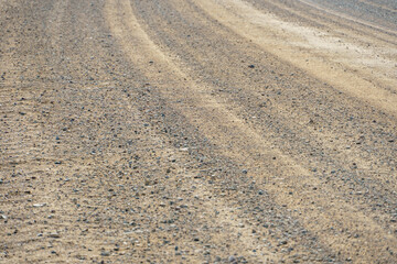 Rows of soil before planting. Drawing of furrows on a plowed field prepared for spring sowing of...