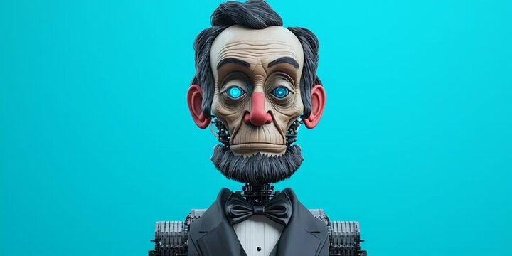 Animatronic Abraham Lincoln robot