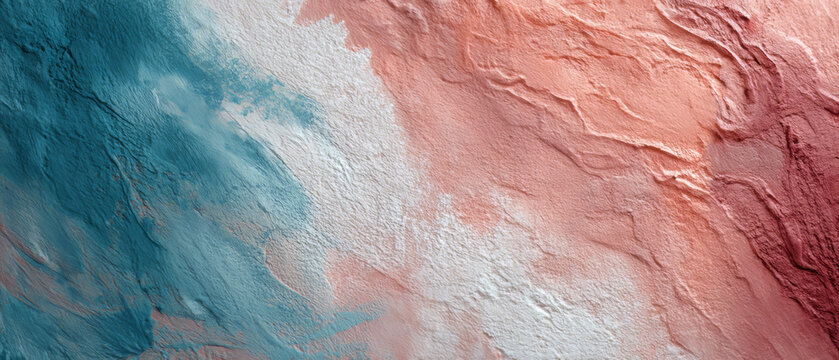 Abstract Teal Texture With Misty Swirl