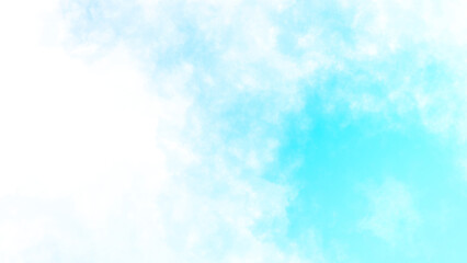 Blue smoke texture on transparent background
