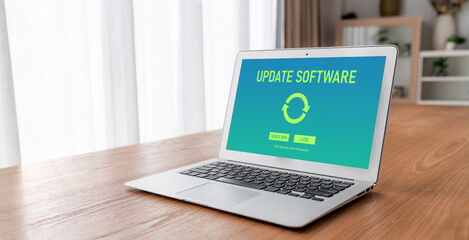 Software update on computer for modish version of device software upgrade