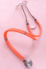 Medical-themed composition featuring stethoscope. Perfect for illustrating healthcare, diagnostics, or cardiology-related concepts.