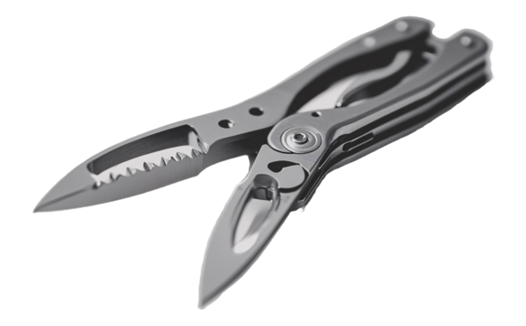 Pocket Multitool for Convenience and Versatility - Isolated on White Background